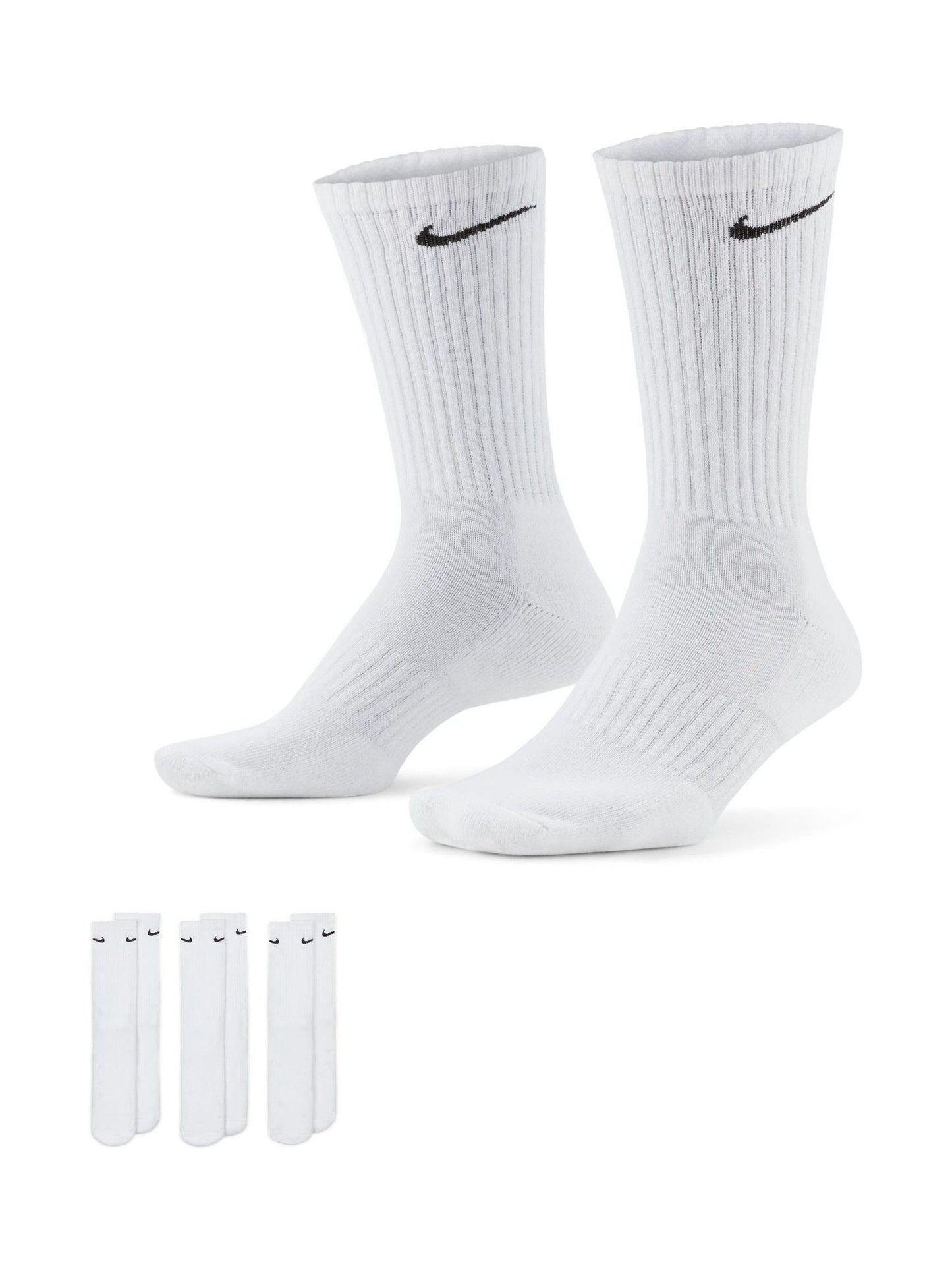 Nike White And Black Socks